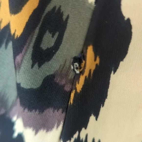 Tyche Dress Womens Puff Sleeve Abstract Printed - Picture 6 of 7